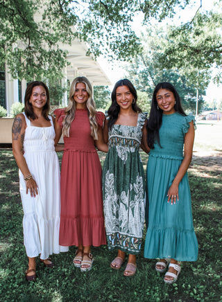 Grace & Lace Midi Dress • Teal Green