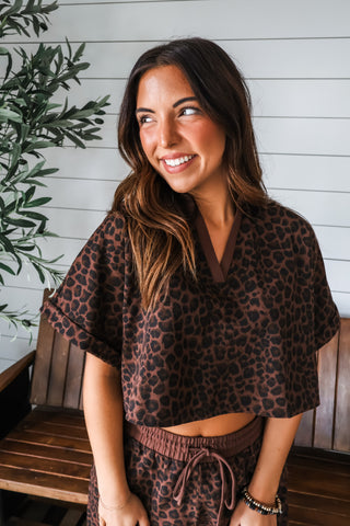 On The Wild Side Pant Set • Leopard