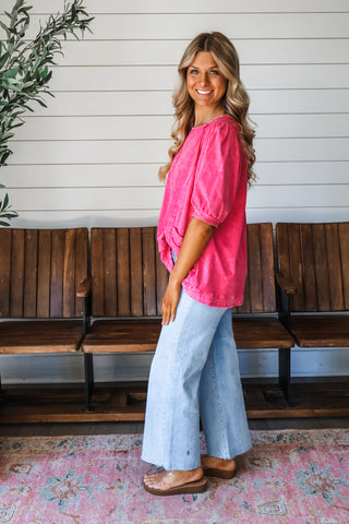 Warm Breeze Pocket Top • Pink