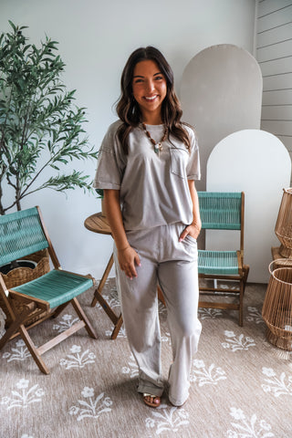 Sundrenched Pocket Pant Set • Taupe