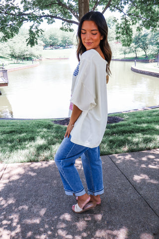 Summer Sale 10 • Stars & Stripes Patchwork Top - FINAL SALE
