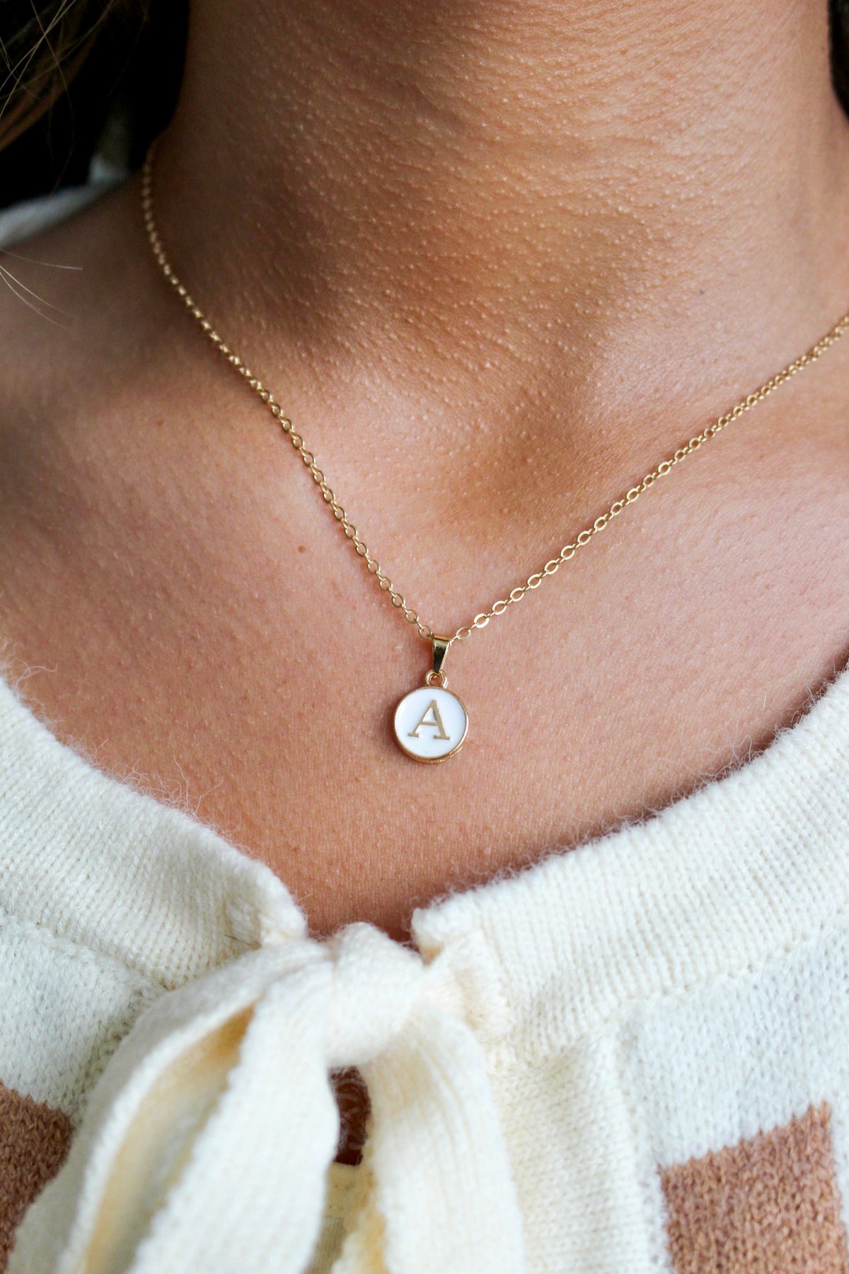 Forever Yours Initial Necklace • A