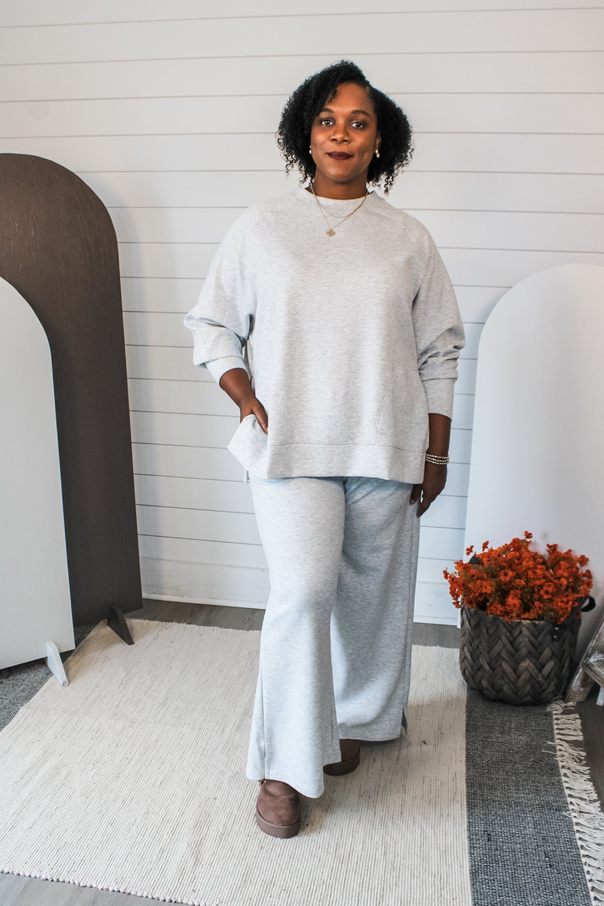 Easy Does It Pants • Heather Grey - PLUS