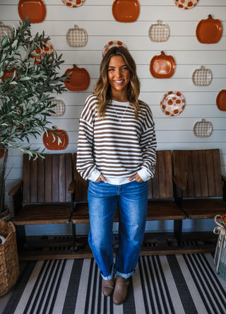Keep Me Posted Stripes • Brown