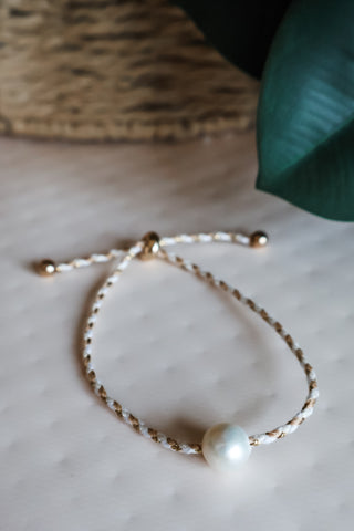 Coastal Cove Braided Bracelet • Sand