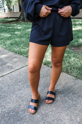 Back To Basics Short Set • Black