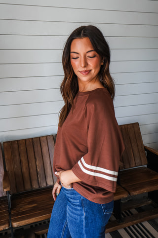 Sideline Stripes • Chocolate