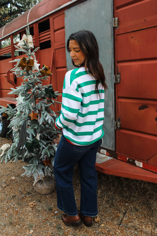 Naughty Or Nice • Green Stripes