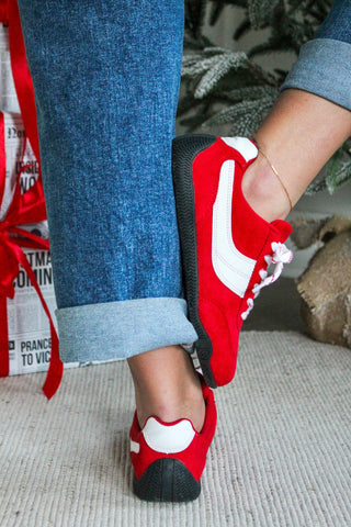 In The Lane Sneaker • Red/White