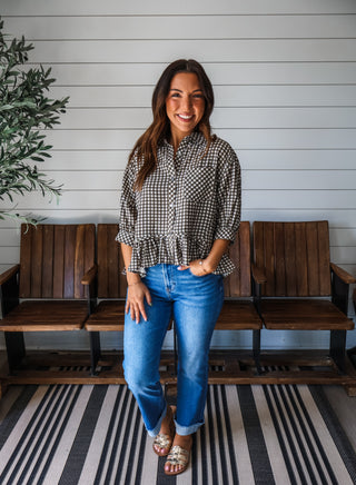 Falling For Gingham • Olive