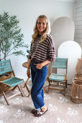 Coffee Date Stripes • Cocoa Bean