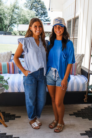 Beautiful Breeze • Blue Pinstripe