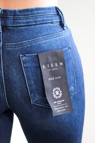 Molly Mid Rise Straight | Tummy Control • Dark Indigo