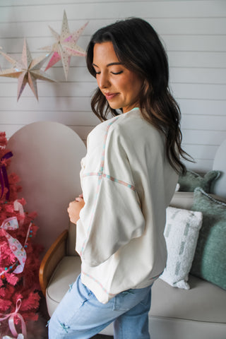 Most Wonderful Time Cardigan Top • Cream