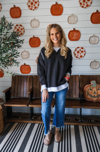Campfire Crush Pullover • Charcoal