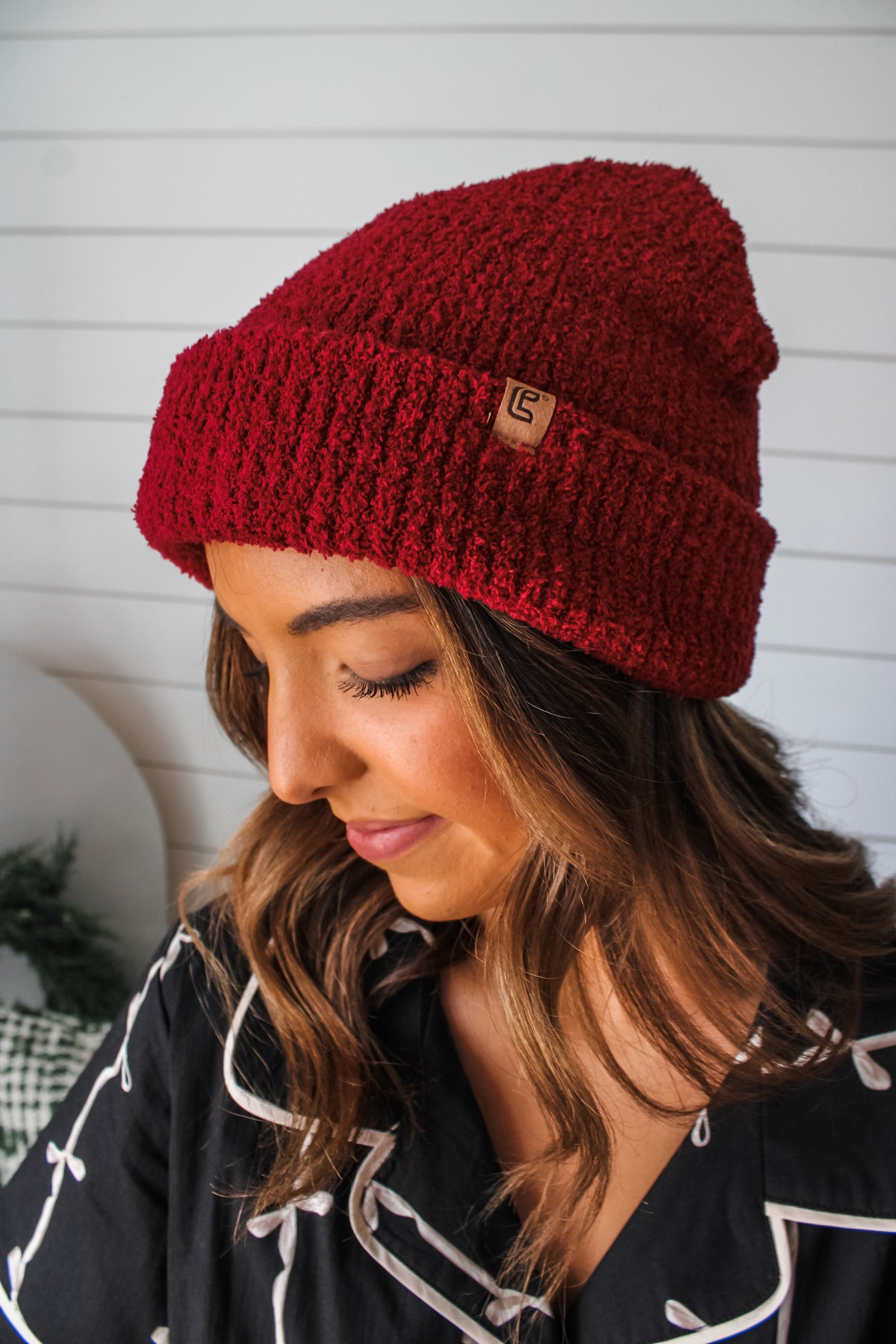 Cozy Chic Ribbed Beanie • Burgundy