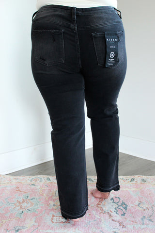 Jacklyn Shadow Hem Straight • Black - PLUS