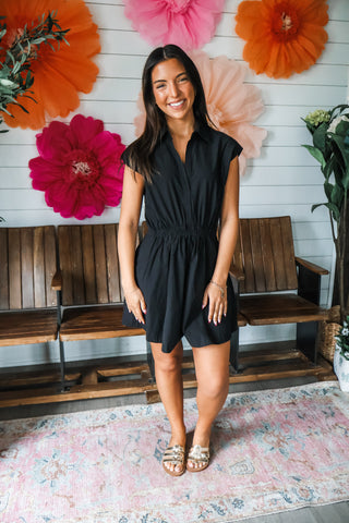 Miss Independent Pocket Dress • Black