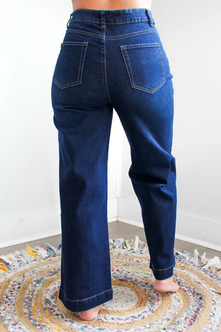 Romy Wide Leg Jean • Dark Wash