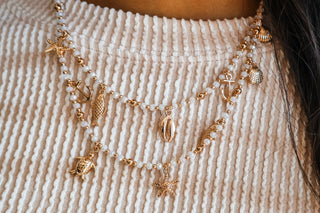 Sparkles & Sunshine Layered Necklace • White