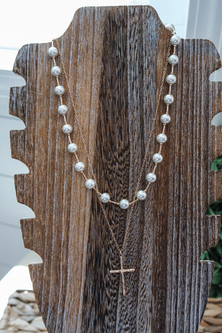 Hold On To Hope Necklace • Pearl