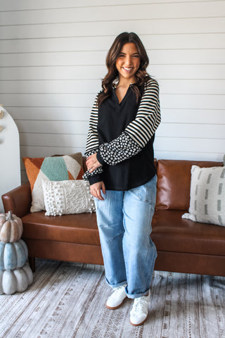 Fall Sweet Fall • Black Stripe - FINAL SALE