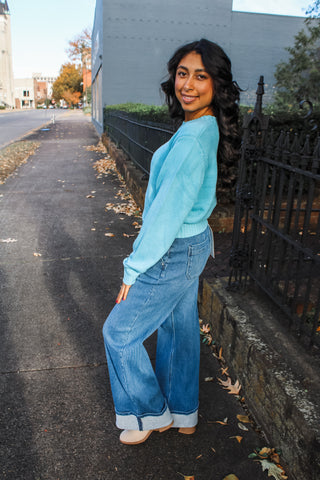 Bright & Bubbly Sweater • Blue