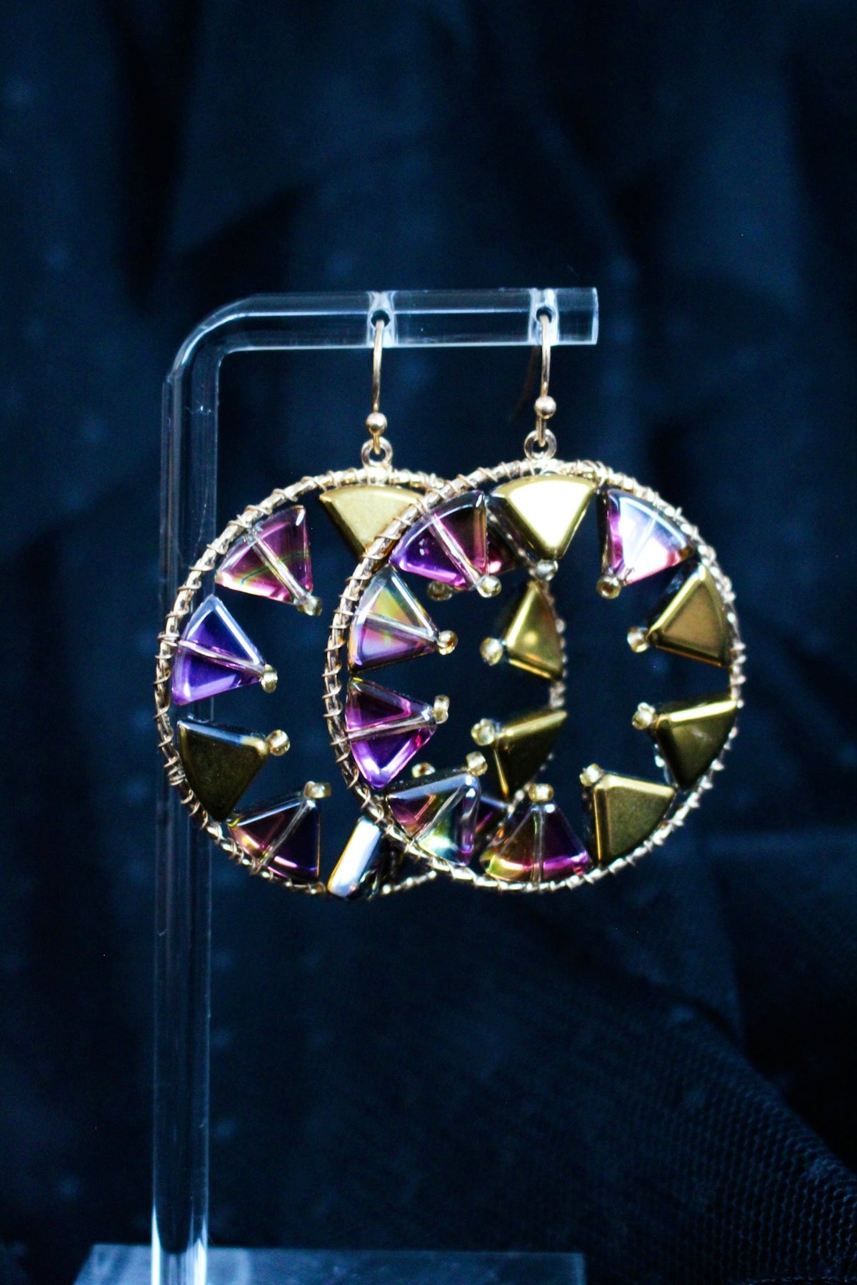 Fun & Fearless Earrings • Iridescent Purple