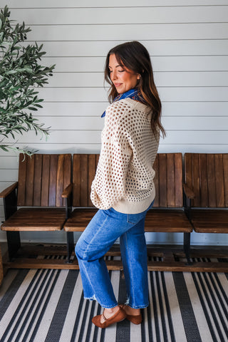 Coastal Fall Sweater • Cream