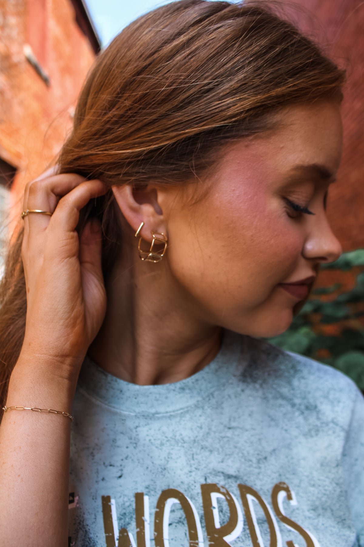 Foever Linked Earrings • Gold