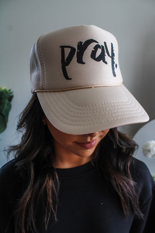 Pray Trucker Hat • Mocha