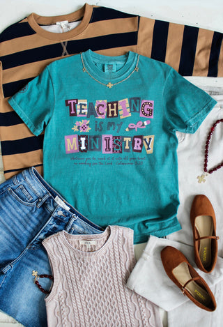 Teaching Is My Ministry Graphic Tee • Spruce