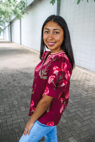 Graceful Moment • cranberry - FINAL SALE