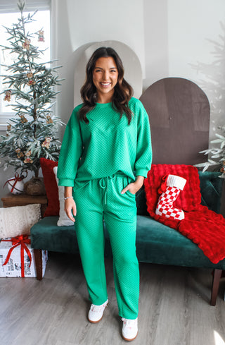 Merry & Bright Pant Set • Kelly Green