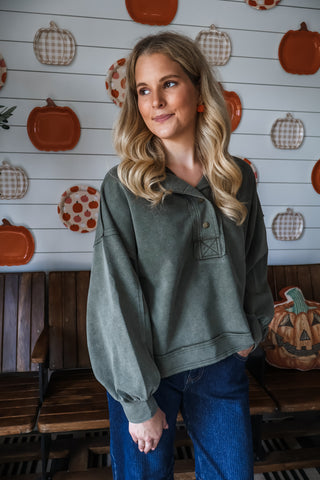 Cold Snap Pullover • Olive