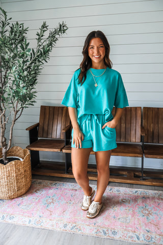 The Sundrenched Short Set • Green