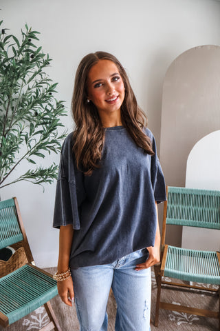The Perfectly Oversized Tee • Midnight