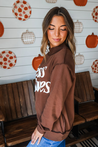 Jesus Saves Pullover • Chocolate