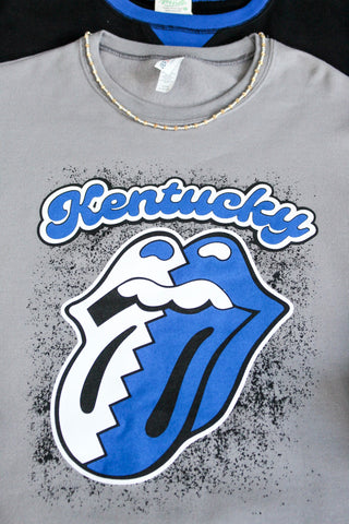 Rock On Kentucky Graphic Sweatshirt • Grey