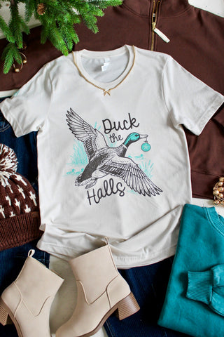 Duck The Halls Graphic Tee • Latte