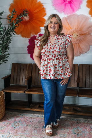 Cherish The Moment • Red Floral - PLUS