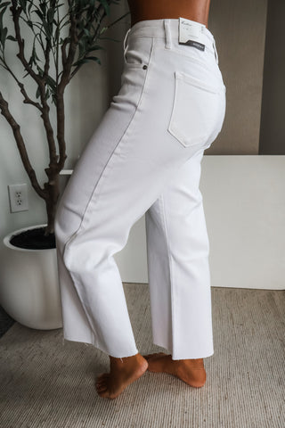 Nora Crop Wide Leg • White