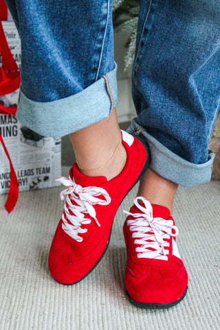 In The Lane Sneaker • Red/White