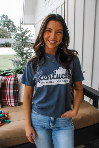 Bluegrass State Of Mind Graphic Tee • Denim