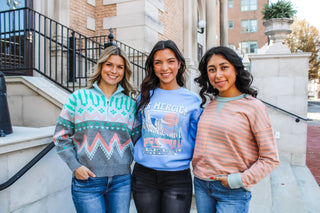 His Mercies Graphic Sweatshirt • Light Blue