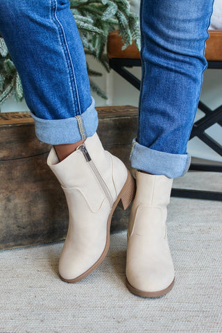 Adelaide Ankle Boot • Beige