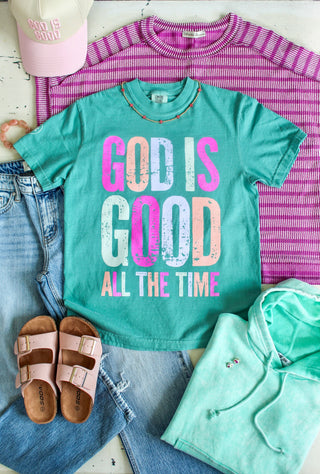 God Is Good Graphic Tee • Seafoam