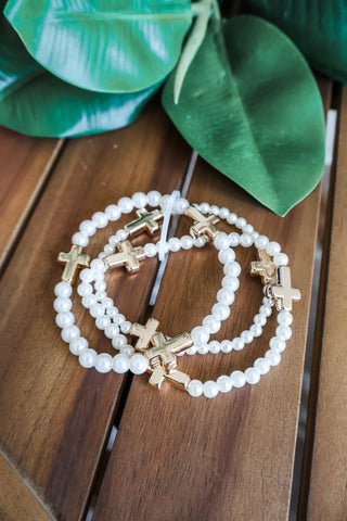Forever Faithful Bracelet • Pearl