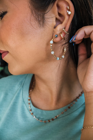 Moonlit Nights Hoop Earrings • Multi