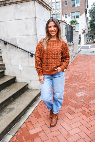 Pumpkin Harvest Plaid Pullover